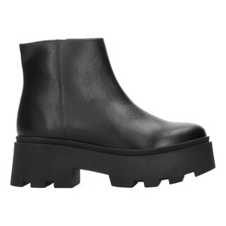 Foto 1 | Foto 1 | Botín Mujer Salamandra Negro Liso Plataforma 6 Cm Para Dama Negro