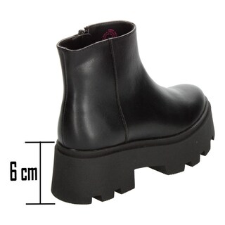 Foto 3 | Foto 3 | Botín Mujer Salamandra Negro Liso Plataforma 6 Cm Para Dama Negro