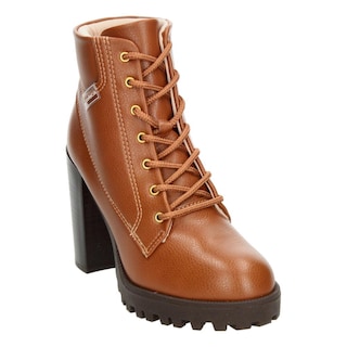 Foto 4 | Foto 4 | Botín Con Tacón Moleca Mujer Café Cintas Ajustables Dama Cafe