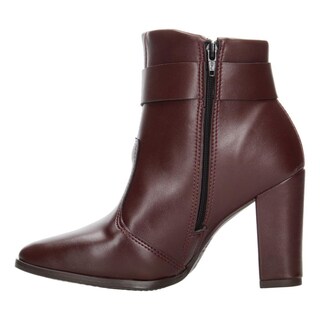 Foto 5 | Foto 5 | Botines Dama Beira Rio Vino Tacón 9 Cm Casual Para Mujer Rojo