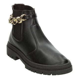 Foto 4 | Foto 4 | Botín Chelsea Mujer Moleca Color Negro Con Cadena Dama Negro