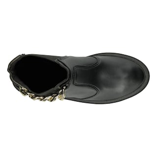 Foto 8 | Foto 8 | Botín Chelsea Mujer Moleca Color Negro Con Cadena Dama Negro