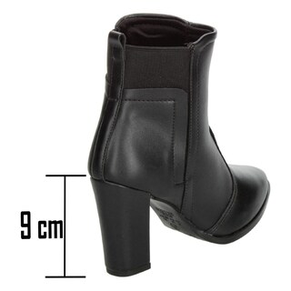 Foto 3 | Foto 3 | Botines Dama Beira Rio Negro Invierno Tacón 9 Cm Para Mujer Negro