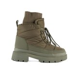 Bota Invierno Peluche Moda Nieve Para Dama Walki Suzette Verde