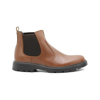 Foto 3 | Foto 3 | Bota Chelsea Para Hombre Con Elástico Suela Gruesa Cafe