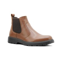 Bota Chelsea Para Hombre Con Elástico Suela Gruesa Cafe