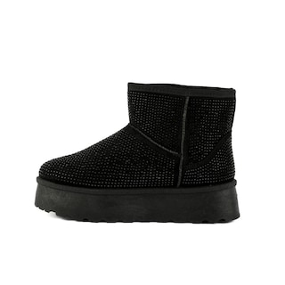 Foto 3 | Foto 3 | Bota Invierno Peluche Moda Nieve 5cm Para Dama Walki Jbrillo Negro