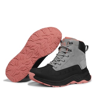 Foto 6 | Foto 6 | Botas De Senderismo Nortiv 8 Snhb2312w Impermeables Para Mujer, Talla 11, Gris Claro/rosa - Venta Internacional.