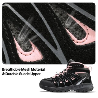 Foto 3 | Foto 3 | Botas De Senderismo Nortiv 8 Snhb211w Impermeables Para Mujer, Negro/rosa - Venta Internacional.