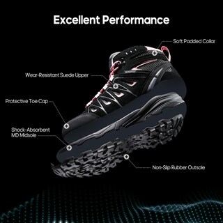 Foto 4 | Foto 4 | Botas De Senderismo Nortiv 8 Snhb211w Impermeables Para Mujer, Negro/rosa - Venta Internacional.