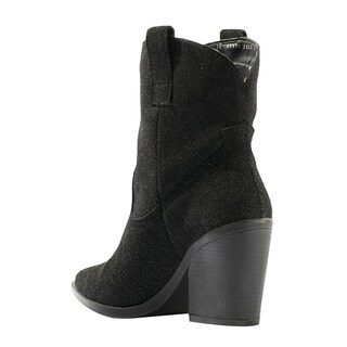 Foto 4 | Foto 4 | Botas Vaqueras Tacón Moda 7cm Para Mujer Walki Claudia Negro