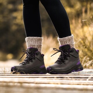 Foto 5 | Foto 5 | Botas De Senderismo Nortiv 8 Snhb241w Para Mujer, Color Negro/morado, Talla 11 - Venta Internacional.
