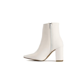 Foto 2 | Foto 2 | Botín Tacón Ancho Casual 8cm Para Mujer Walki Liliana Blanco