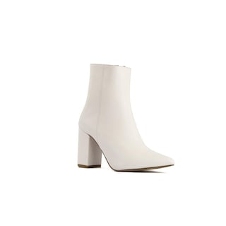 Foto 3 | Foto 3 | Botín Tacón Ancho Casual 8cm Para Mujer Walki Liliana Blanco