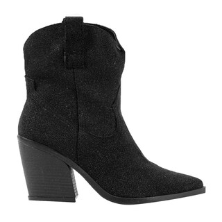 Foto 1 | Foto 1 | Botas Vaqueras Tacón Moda 7cm Para Mujer Walki Claudia Negro