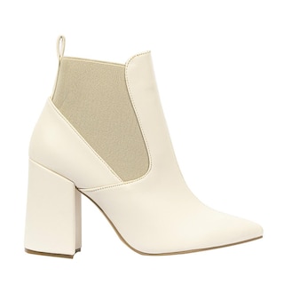 Foto 1 | Foto 1 | Botín Chelsea Tacón Elástico 10cm Para Mujer Walki Yolanda Beige