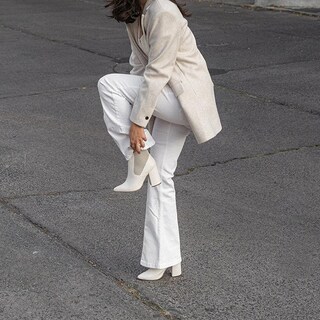 Foto 4 | Foto 4 | Botín Chelsea Tacón Elástico 10cm Para Mujer Walki Yolanda Beige