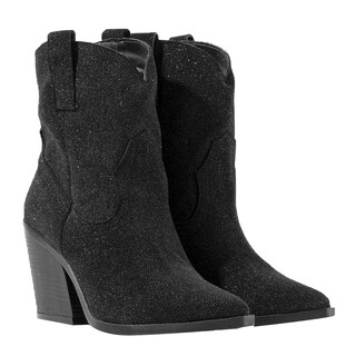 Foto 3 | Foto 3 | Botas Vaqueras Tacón Moda 7cm Para Mujer Walki Claudia Negro