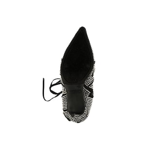 Foto 6 | Foto 6 | Botin Alto Tacón 10cm Puntal Brillo De Mujer Walki Judith Negro