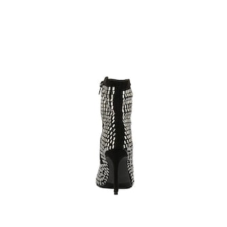 Foto 6 | Foto 6 | Botin Alto Tacón 10cm Puntal Brillo De Mujer Walki Nicoletta Negro