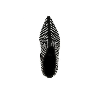 Foto 7 | Foto 7 | Botin Alto Tacón 10cm Puntal Brillo De Mujer Walki Nicoletta Negro
