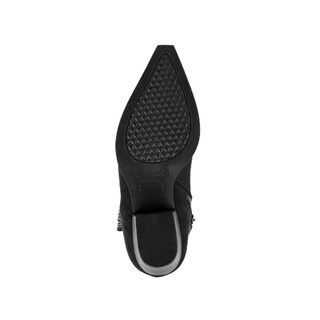 Foto 6 | Foto 6 | Botas Vaqueras Brillo Tacón Moda 7cm Para Mujer Walki Brenda Negro