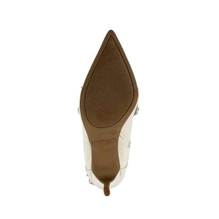 Foto 5 | Foto 5 | Bota Alta Moderna Puntal Tacon 10cm De Mujer Walki Bruna Blanco