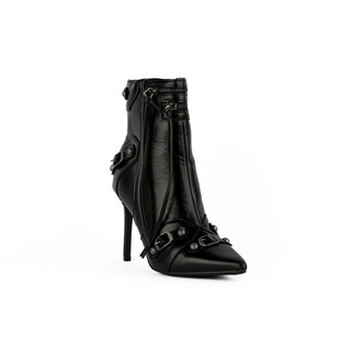Foto 2 | Foto 2 | Bota Alta Moderna Puntal Tacon 10cm De Mujer Walki Bruna Negro