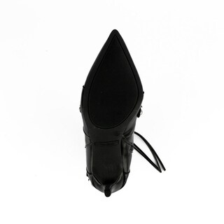 Foto 5 | Foto 5 | Bota Alta Moderna Puntal Tacon 10cm De Mujer Walki Bruna Negro