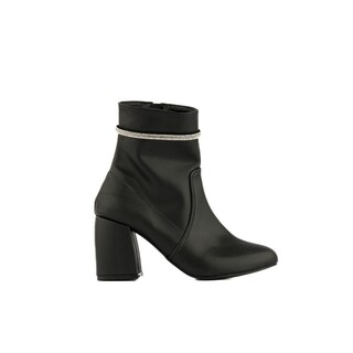Foto 1 | Foto 1 | Botín Clásico Brillo Tacón 8cm Para Mujer Walki Hortencia Negro