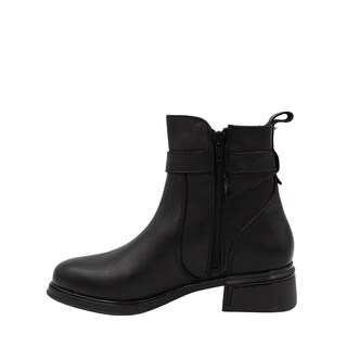 Foto 4 | Foto 4 | Botín De Piel Cómodo Básico Con Látigo Y Hebilla Maite