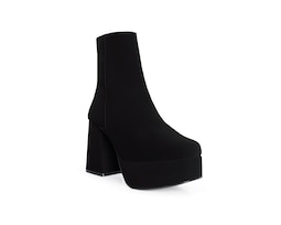 Bota Color Negro Material Sintético