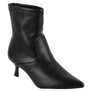 Foto 1 | Foto 1 | Botín Con Tacón Exterior Piel Vegana Color Negro Para Mujer De Rbcollection