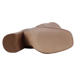 Foto 4 | Foto 4 | Botín Con Tacón Exterior Piel Vegana Color Beige Para Mujer De Rbcollection