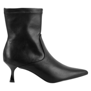 Foto 2 | Foto 2 | Botín Con Tacón Exterior Piel Vegana Color Negro Para Mujer De Rbcollection