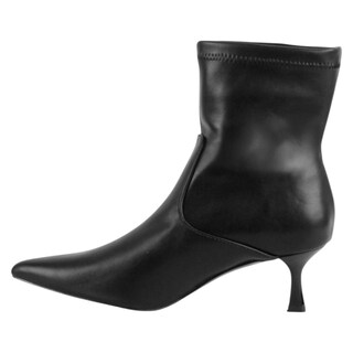 Foto 3 | Foto 3 | Botín Con Tacón Exterior Piel Vegana Color Negro Para Mujer De Rbcollection