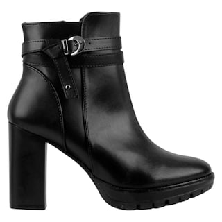 Foto 2 | Foto 2 | Botín Con Tacón Exterior Piel Vegana Color Negro Para Mujer De Rbcollection