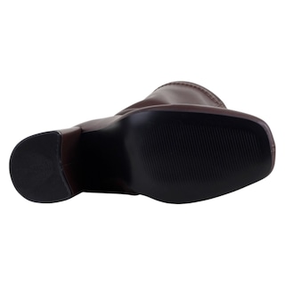 Foto 4 | Foto 4 | Botín Con Tacón Exterior Piel Vegana Color Café Para Mujer De Rbcollection