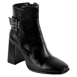 Foto 1 | Foto 1 | Botín Con Tacón Exterior Piel Vegana Color Negro Para Mujer De Rbcollection