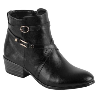 Foto 1 | Foto 1 | Botín Con Tacón Exterior Piel Vegana Color Negro Para Mujer De Rbcollection