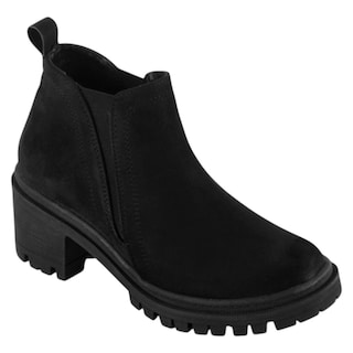Foto 1 | Foto 1 | Botín Con Tacón Exterior Gamuza Color Negro Para Mujer De Rbcollection
