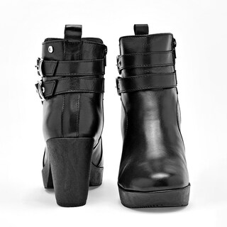 Foto 3 | Foto 3 | Moramora Botín Para Mujer Negro  Piel De Borrego