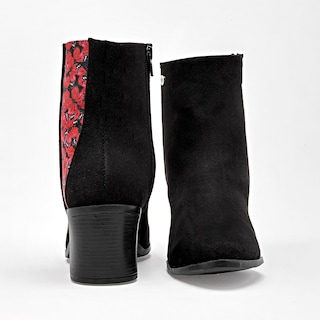 Foto 3 | Foto 3 | Mora Tierra Botín Para Mujer Negro Rojo