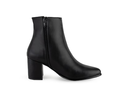 Foto 3 | Foto 3 | Bota Color Negro Cierre Material Sintetico