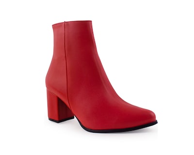 Foto 1 | Foto 1 | Bota Color Rojo Cierre Material Sintetico