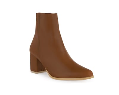 Foto 1 | Foto 1 | Bota Color Café Tacón Material Sintético