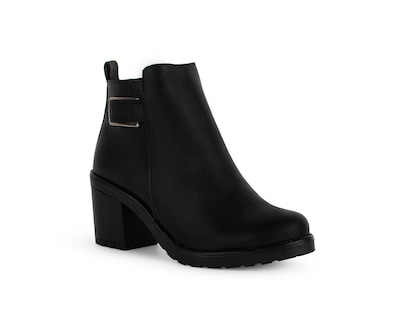 Foto 1 | Foto 1 | Bota Color Negro Hebilla Material Sintético