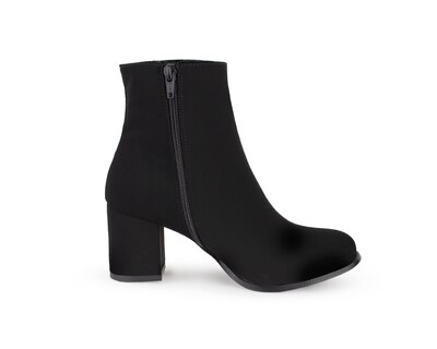 Foto 3 | Foto 4 | Bota Color Negro Cierre Material Sintetico
