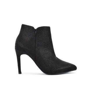 Foto 1 | Foto 1 | Botin Alto Tacón 9.5cm Puntal Brillo De Mujer Walki Laris Negro