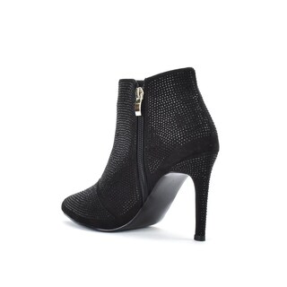 Foto 3 | Foto 3 | Botin Alto Tacón 9.5cm Puntal Brillo De Mujer Walki Laris Negro